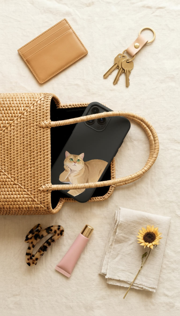 Lucy phone case — in tote